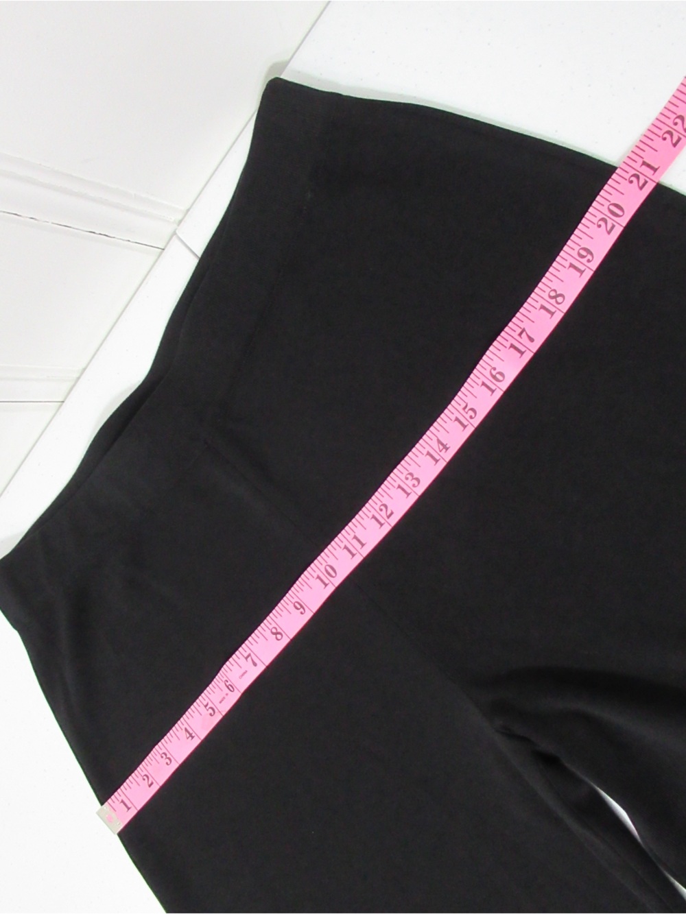 Misook Black Wide Leg Knit Pull on Pants Size Large Petite - Picture 9 of 14